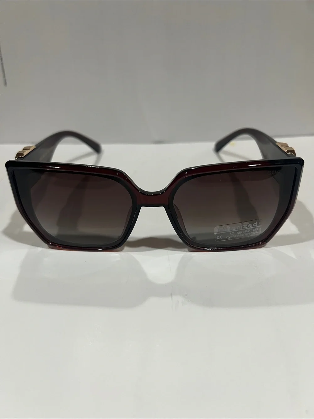 Gucci  Oversized Square Sunglasses in Burgundy and Black with Gradient Lens’s
